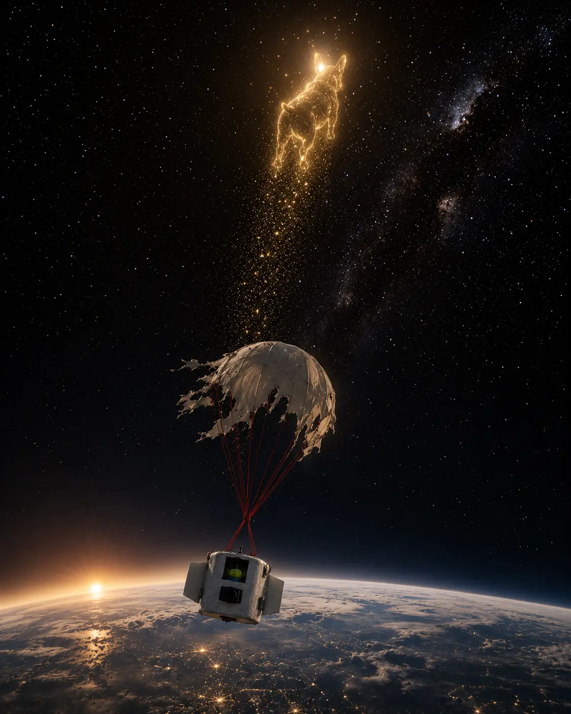 The balloon let go