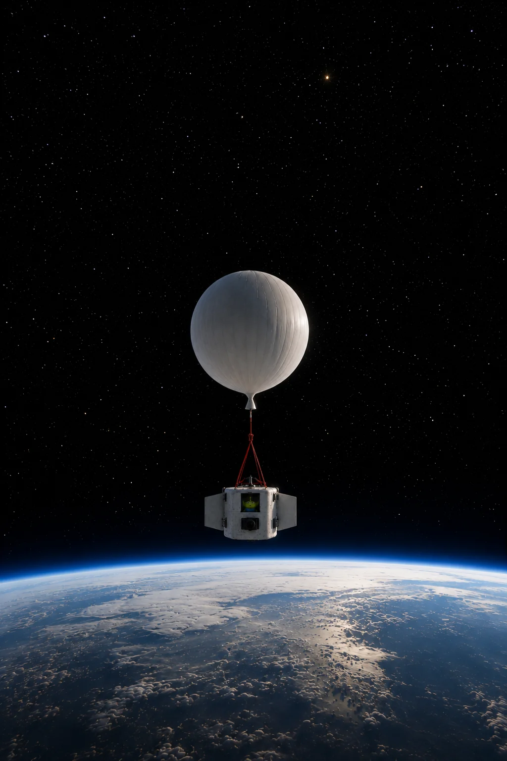 One small balloon against the whole planet